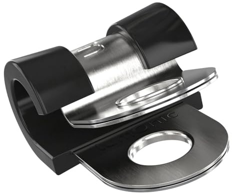 Lumonic 5x 5mm fascette per tubi con inserto in gomma in acciaio inox V2A I fascette per cavi da avvitare I fascetta per tubi 5mm, fascette per tubi, fascetta di fissaggio 5mm, supporto per tubi