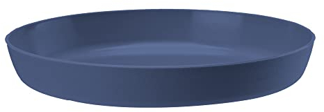 VERDENIA Azalia Dessous de Pot de Fleurs pour Plantes et Herbes - en Plastique - Légèrement Stable - Rond - Plusieurs Couleurs - 13 x 2 cm - Bleu Marine