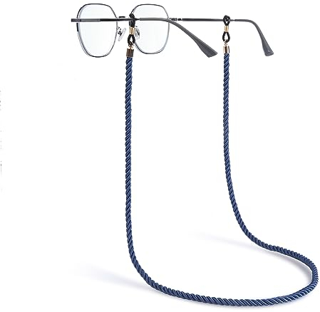 Payivsve Brillenband Sonnenbrillenband, Langes Brillenband für Sonnenbrillen&Presbyopie, Brillenkette für Brille zum Umhängen, Anti-drop, Blau