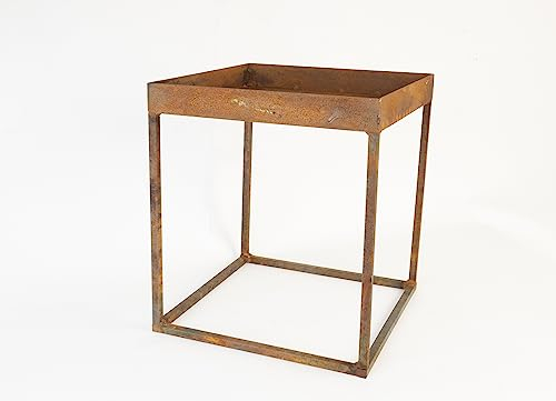 WEIDENPROFI Tisch, Beistelltisch, Blumentisch, Loungetisch Edelrost, 45/40cm
