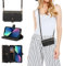 ZCDAYE Hülle für iPhone 15 mit Band Handykette, Leder iPhone 15 Handyhülle Handytasche mit Kartenfächern Frauen Brieftasche Klapphülle zum Umhängen Tasche iPhone 15 (6.1 inches),Schwarz