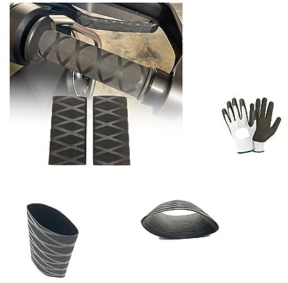 Kompatibel mit Kemo Thermo-Reflektor-Griffabdeckungen für Motorrad, Roller, Fahrrad, universelle Ärmel, EVA-Material, Beschleunigungsleisten, LUN, 125 x 63 mm