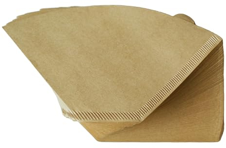canFly #4 8-12 Cup Natural Unbleached Disposable Coffee Paper filters for Ninja Dual Brew Pour Over Coffer Makers/Coffee Dripper Cones Chemex Coffee Maker (200 Count)