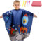 Friseurumhang Kinder, Kinderhaarschnitt Umhänge Haarfärbung Kleid, Verstellbaren Schnappverschluss, Für Kinder Jungen Mädchen, Kinder Umhang Mit Verstellbaren, Friseur umhang