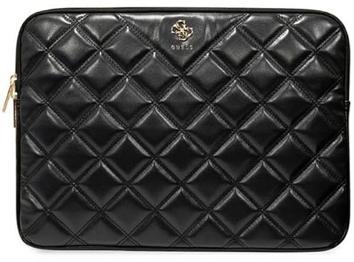 CG Mobile Guess Sleeve GUCS14ZPSQSSGK 14 Schwarz Quilted 4G
