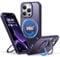 QTlier 2024 Neu 360° Magic Stand für iPhone 15 Pro Hülle für MagSafe [Militärschutz & Magnetkraft] Handyhülle iPhone 15 Pro Case Dünn Matt Stoßfest Schutzhülle,Dunkellila