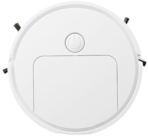 Weduspaty Aspiradora robótica automática, limpiador de robot 3 en 1 con succión fuerte, evita obstáculos, para vello de mascotas, alfombra blanca, limpieza de vacío de robot de bajo ruido