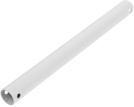 MAGICLULU Ceiling Fan Light Extension Pole Hunter Fan Extension Ceiling Fan Extension Rod Short Ceiling Fan Downrod Conditioner Ceiling Fan Pole Mount Ceiling Fan Extender Rod Air Iron White