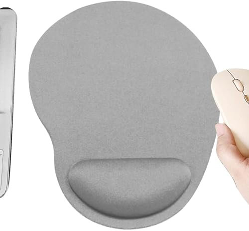 Tapis de souris ergonomique avec repose-main, tapis de souris en mousse, tapis de souris repose-poignet pour ordinateur portable