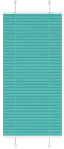 vidaXL Plissee Petrolgrün 65x100 cm Stoffbreite 64,4 cm Polyester