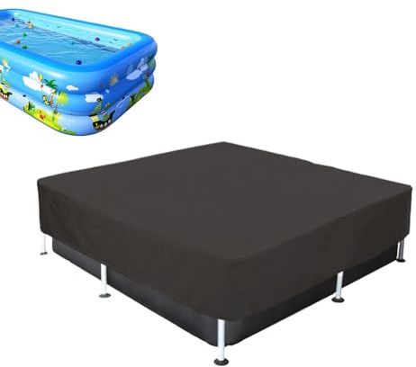 ETUCYNG Rectangular Swimming Pool Covers Rectangular Pool Covers - Waterproof Pool Hatches,Rectangular Swimming Cream Ponde UV Protection Dustproof