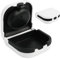 Hearing Aid Protective Box, Mini Portable Earing Aids Case, Built in High Elastic Silicone Air Cushion Ball Protects The Hearing Aid from Broken, for Most Hear Aids (White)