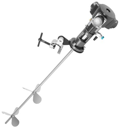 50 Gallons Pneumatic Agitator, Stainless Steel Pneumatic Paint and Mud Mixer, Concrete Mix Tool, Tank Barrel Drum Mixer, for Mixing of Liquid-Liquid and Solid-Liquid, 1/2HP
