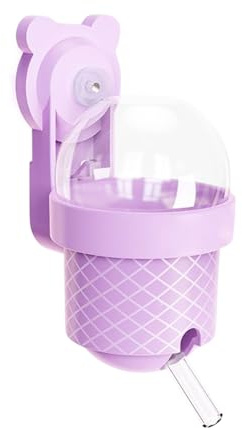Hamster Water Bottle for Glass Tank | No-Drip Small Pet Cage Dispensing Bottles - Pet Supplies, Cage Drinker for Guinea Pigs, Chinchillas, Bunnies, Hedgehogs