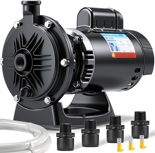 Mxmoonant Pool Booster Pump, 3/4 HP PB4-60 Swimming Pool Booster Pump 115V/230V Dual Voltage for Pressure Side Pool Cleaners