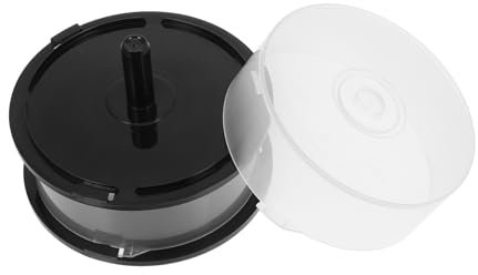 HOMSFOU 2 pezzi Contenitore Porta CD Dvd Trasparente Capacità Dischi Organizzatore per e Bar Facile Trasportare e AI Tuoi Media