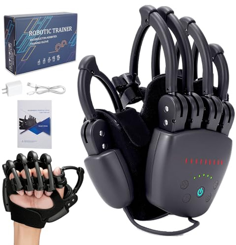 Rehabilitation Roboter Handschuhe, Reha-Trainer für Patienten mit Handfunktionsstörungen, Schlaganfall Hemiplegie Rehabilitation Handschuh, einstellbare Stärke