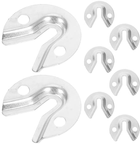 Artibetter Mirror Hanging Clips 8 Pack Wall Mount Hardware for Picture Frames Mirror Fixing Clip Furniture Fastening Connectors for Hidden Installation Home Decor and DIY Use
