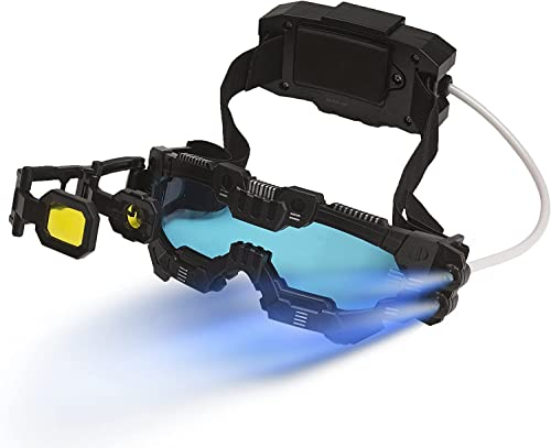 SpyX Night Mission Goggles for Kids Age 8+, Goggles Allow Vision Upto 25ft In The Dark For Fun Spy Missions - Includes Flip-Out Scope, Headset And Twin Light Beams