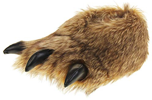 Dunlop Fausse Fourrure Monstre Griffe Nouveauté Pantoufles Hommes