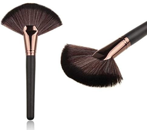 R&M LARGE FAN BRUSH-HIGHLIGHT POWDER BRONZER BLUSHER MAKEUP BRUSH