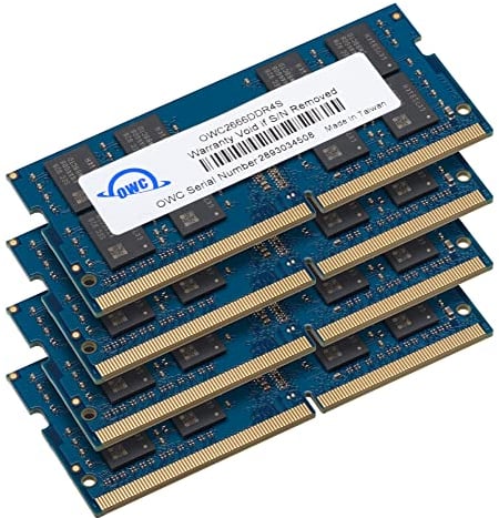 OWC - 64GB Memory Upgrade Kit - 4 x 16GB PC21300 DDR4 2666MHz SO-DIMMs für 27-inch iMac with Retina 5K (2019-2020) und kompatible PCs