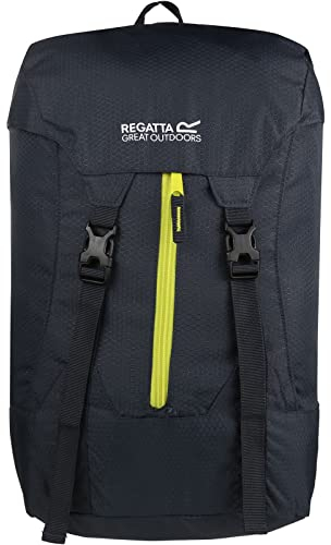 Regatta Easypack II Pack Away 25 Litre Lightweight Rucksack, Ebony/Neon Spring, Single