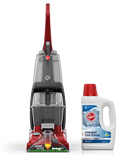 Hoover Power Scrub Deluxe Carpet Cleaner Machine with Oxy Carpet Cleaning Solution (50oz), FH50150, AH30950