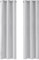 Deconovo Tende Oscuranti per Interni 2 Pezzi 229 CM Altezza, Termiche Isolanti, Anti-Rumore, con Anelli, Ideali per Camera da Letto e Soggiorno, 107x229 CM, Grigio Perla