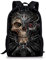 POLERO Schulrucksack Jungen Teenager Schulranzen School Bags for Boys Schultaschen Groß Kapazität Rucksäcke Männer Totenkopf Print Design