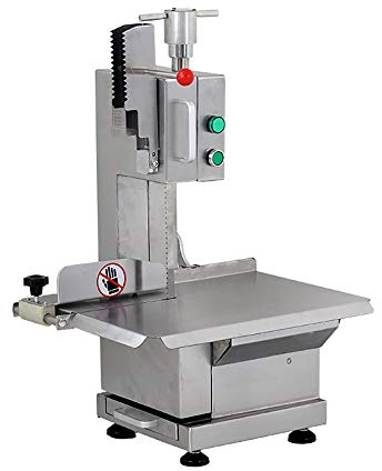 CGOLDENWALL 650W Elektrische Knochen-Sägemaschine Vollautomatischer Gefrorener Fleischschneider Gewerbe Tischknochen Schneidemaschine Fleischschneidemaschine zum Schneiden von Fisch, Schwein, Huf,