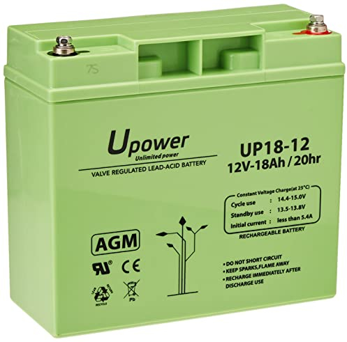 Batería U-Power Plomb AGM 12V 18Ah T6mm