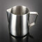 Holdlebe Milchkännchen Milk Pitcher aus Edelstahl, Ideal zum Aufschäumen von Milchschaum, Silber, 1000ml