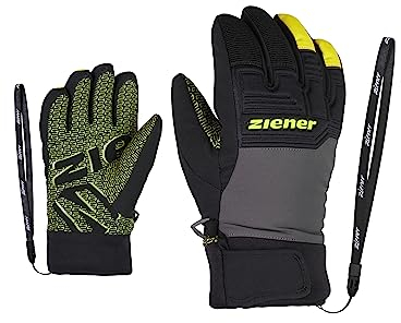 Ziener Kinder Ski-Handschuhe/Wintersport Wasserdicht Atmungsaktiv Trendig Primaloft LANUS AS, magnet, 6,5