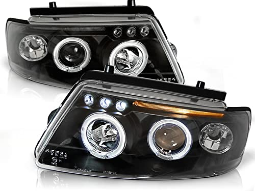 CR-Lights Angel Eyes Scheinwerfer Set in schwarz für VW Passat B5 3B 11.1996-08.2000