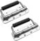 NORSON-NADISHA 2Pcs Box Handles Spring Folding Metal Chest Handle, 122x41mm Stainless Steel Spring Loaded Flight Case Handle for Toolbox Storage Boxes Luggage Hardware Replacement