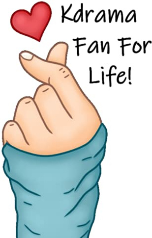 Kdrama Fan For Life! Notebook | Kdrama College Ruled Korean Finger Heart Notebook