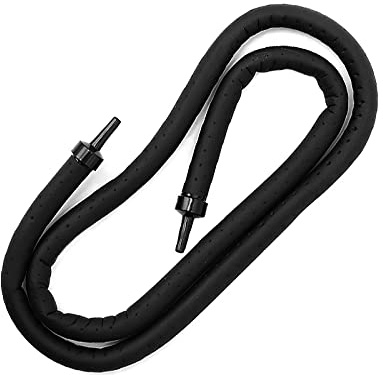 TopHomer Tubo a bolle d'aria per acquario, aeratore a parete in gomma flessibile in plastica per acquario, tubo per pompa a bolla di pietra d'aria, 120 cm, doppia testa