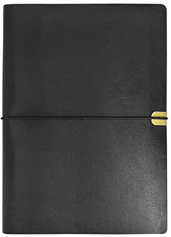WANLIAN Notizbuch A5 Nachfüllbar, PU-Leder, A5 Ringbuch, 6 Ringe, Mit 80 Blatt/160 Seiten, 170mm x 230mm