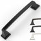 9BUILD 10 Pack Black Zinc Alloy Kitchen Cupboard & Drawer Handles - 128mm