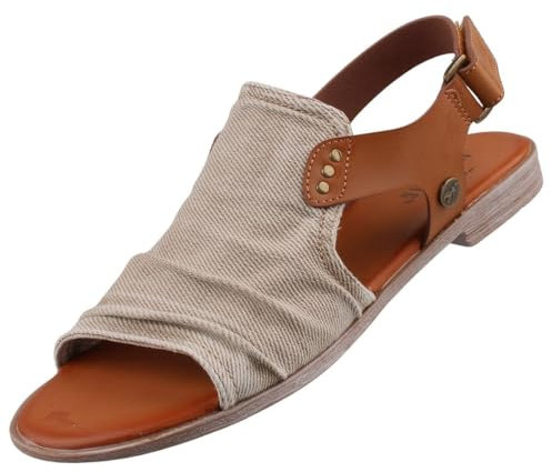 Mustang Femme 1388-808 Sandale, Jean Beige, 41 EU