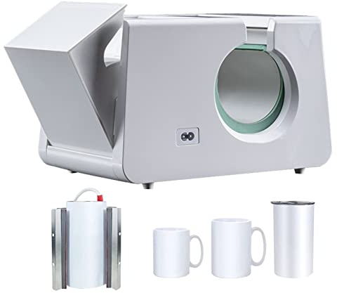 ENPAP Machine de Presse à Chaud pour Tasse , Blancs de Sublimation Automatique Tasse Tumbler Presse à Chaud Mini Machine de Transfert pour Tasses à café de 11 oz à 15 oz Tasses Droites Maigres