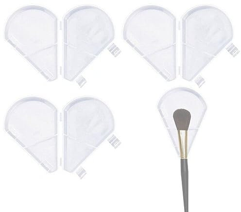 4 Pcs Makeup Brush Covers, Travel Makeup Brush Holder, Dustproof Makeup Brush Cover Reusable Makeup Brush Protector Guards Cap for Cosmetic Brush