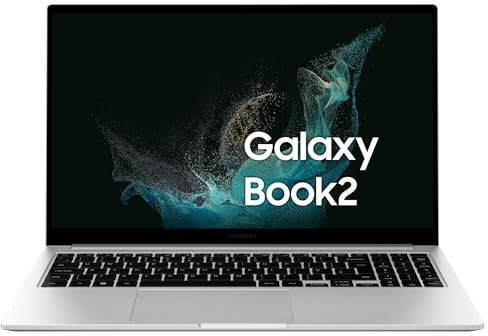 Samsung Galaxy Book2 Laptop, Ultrafino, 15.6 FHD LED, NP750XED, Intel Core i5-1235U 12th, RAM 8GB LPDDR4x, 1TB NVMe SSD, Windows 11 Pro, Silver