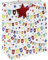 Clairefontaine 33913-3Cpack - Packung 6 Geschenktasche - Tüte Excellia, Format Medium (21,5x10,2x25,3 cm), robust und wiederverwendbar, Happy Birthday Bunt, 6 Stück