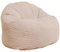 bananair - Sitzsack aus Cordstoff Breit Gerippt für Erwachsene und Kinder - Weich, Bequem und Elegant - Optimale Unterstützung - Sitzsack Sessel XXL mit Füllung, Bean Bag (100 cm, Weiß)