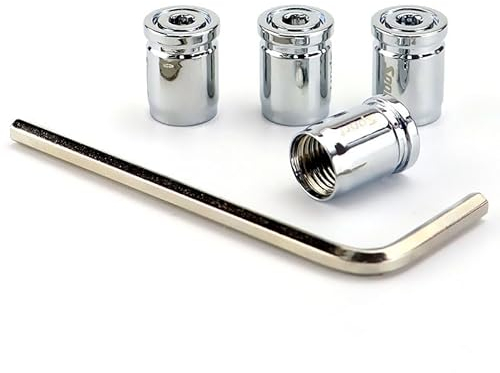 CWMMKL 4 Stück Legierung Auto Reifen Ventilkappen für Mercedes-Benz SLK (R170) 2000-2004, Korrosionsbeständig Auslaufsichere Ventilkappen Auto Zubehör,Silver