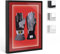 Bildershop-24 Objektrahmen Trikotrahmen aus Massivholz beleuchtet für Objekte bis 25mm VARIO46 3D inkl. LED-Leiste und Passepartout 40x50cm Schwarz matt (lackiert)