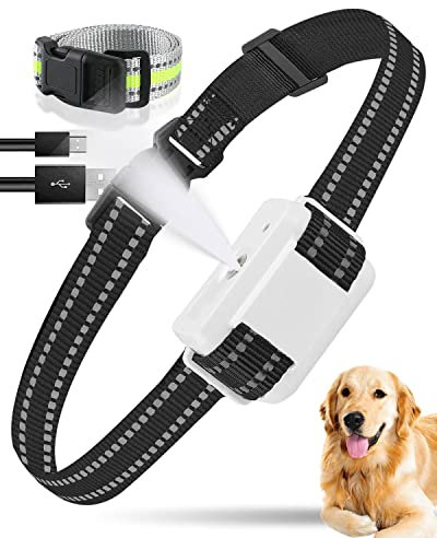 Collier en Cuir de citronnelle, [sans supplément de citronnelle] Collier en Cuir de pulvérisation avec 2 Niveaux de pulvérisation et de sensibilité réglables, Collier de Chien de citronnelle