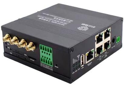 Lubeby Smart Routeur industriel à télécommande 5 ports 4G prend en charge le GPS, l'alimentation PoE, le port série DTU (version américaine)